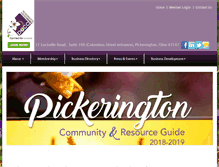 Tablet Screenshot of pickeringtonchamber.com